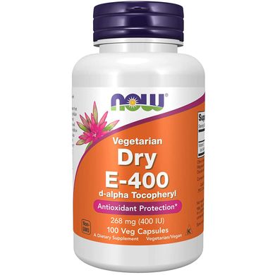 Фотография - Витамин Е Dry E-400 Now Foods 100 капсул