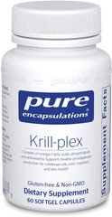 Фотография - Риб'ячий жир Омега-3 з криля Krill-plex Pure Encapsulations 60 капсул