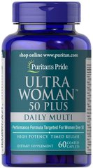 Фотография - Вітаміни для жінок 50+ Ultra Woman 50 Plus Puritan's Pride 60 каплет