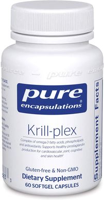 Фотография - Рыбий жир Омега-3 из криля Krill-plex Pure Encapsulations 60 капсул