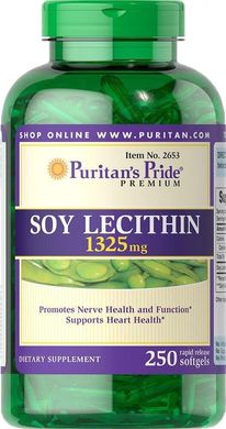 Фотография - Лецитин из сои Soy Lecithin Puritan's Pride 1325 мг 250 гелевых капсул