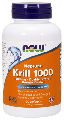 Фотография - Масло криля Krill Oil Neptune Now Foods 1000 мг 60 капсул