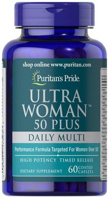 Фотография - Витамины для женщин 50+ Ultra Woman 50 Plus Puritan's Pride 60 каплет