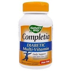 Фотография - Мультивитамины для диабетиков Completia Diabetic Multi-Vitamin Nature's Way без железа 90 таблеток