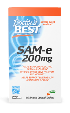 Фотография - Аденозилметионин SAM-e (S-Adenosyl-L-Methionine) Doctor's Best 200 мг 60 таблеток