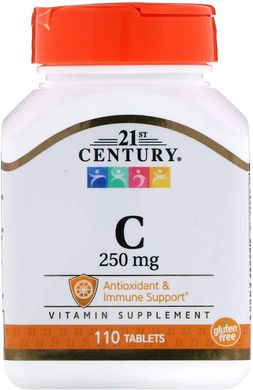 Фотография - Вітамін C Vitamin C 21st Century 250 мг 110 таблеток