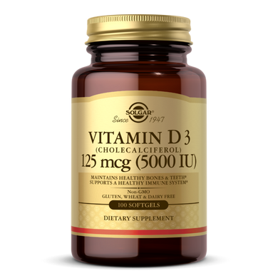 Фотография - Витамин D3 Vitamin D3 Solgar 5000 МЕ 100 капсул