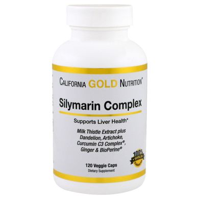 Расторопша Sylimarin Complex California Gold Nutrition 120 капсул