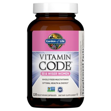 Фотография - Сирі Вітаміни для жінок 50+ Vitamin Code 50 & Wiser Women Garden of Life 120 капсул