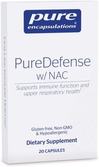 Фотография - Підтримка імунітету і здоров'я дихальних шляхів PureDefense with NAC Pure Encapsulations 20 капсул