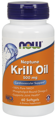 Фотография - Олія кріля Krill Oil Neptune Now Foods 500 мг 60 капсул