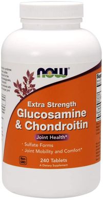 Фотография - Глюкозамін і хондроїтин Glucosamine & Chondroitin Now Foods 240 таблеток