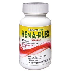 Фотография - Комплекс для поддержания здоровья крови Hema-Plex Iron Nature's Plus 60 капсул