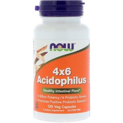 Пробіотики 4x6 Acidophilus Now Foods 120 капсул