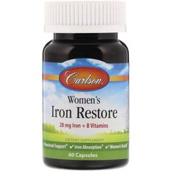 Залізо для жінок Women's Iron Restore Carlson Labs 60 капсул