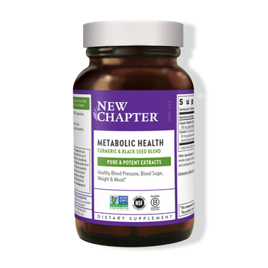 Чорний Кмин Metabolic Health: Turmeric & Black Seed Blend New Chapter 60 капсул