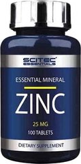 Цинк Zinc Scitec Nutrition 25 мг 100 таблеток
