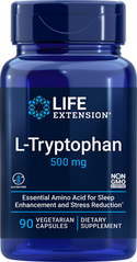 L-триптофан L-Tryptophan Life Extension 500 мг 90 капсул