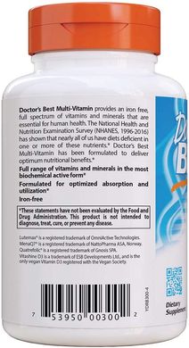 Комплекс вітамінів без заліза Multi-Vitamin Doctor's Best 90 капсул