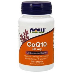 Фотография - Коэнзим Q10 с селеном и витамином Е COQ10 Now Foods 50 мг 50 капсул