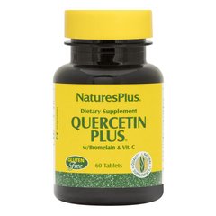 Фотография - Кверцетин, бромелайн + вітамін C Quercetin Plus Nature's Plus 60 таблеток