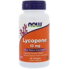 Фотография - Лікопін Lycopene Now Foods 10 мг 60 капсул