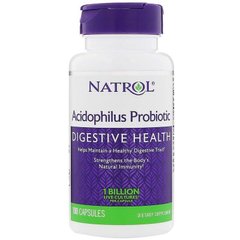Пробіотики Acidophilus Probiotic Natrol 100 капсул