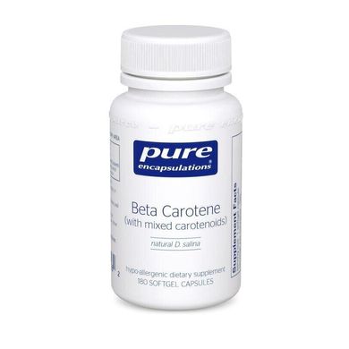 Бета-каротин со смешанными каротиноидами Beta Carotene Pure Encapsulations 90 капсул