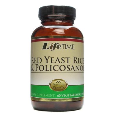 Красный рис и поликозанол Red Yeast Rice & Policosanol Life Time 60 капсул