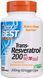 Ресвератрол Trans-Resveratrol 200 Doctor's Best 200 мг 60 капсул