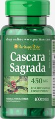 Каскара саграда Cascara Sagrada Puritan's Pride 450 мг 100 капсул