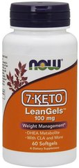 Фотография - 7 кето Дегідроепіандростерон 7-Keto LeanGels Now Foods 100 мг 60 капсул