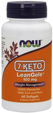 Фотография - 7 кето Дегидроэпиандростерон 7-Keto LeanGels Now Foods 100 мг 60 капсул