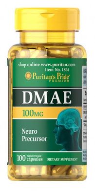 Фотография - DMAE Диметиламиноэтанол Puritan's Pride 100 мг 100 капсул