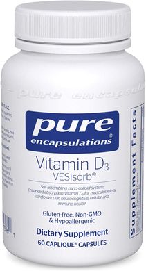 Фотография - Вітамін D3 Vitamin D3 VESIsorb Pure Encapsulations 60 капсул