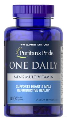 Фотография - Мультивитамины для мужчин One Daily Men's Multivitamin Puritan's Pride 100 каплет