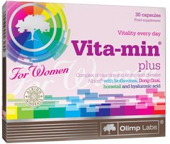 Витамины и минералы для женщин Vita-min Plus for Women Olimp Nutition 30 капсул