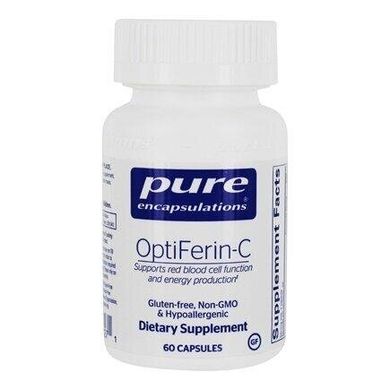 Фотография - Пищевая добавка OptiFerin-C Pure Encapsulations 60 капсул