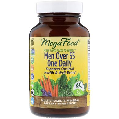 Фотография - Витамины для мужчин 55+ Men Over 55 One Daily MegaFood 60 таблеток