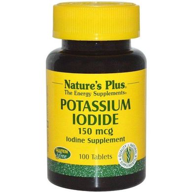 Йодид калия Potassium Iodide Nature's Plus 150 мкг 100 таблеток