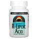 R-липоевая кислота R-Lipoic Acid Source Naturals 100 мг 60 таблеток