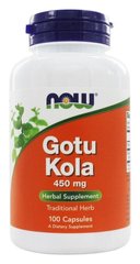 Готу кола Gotu Kola Now Foods 450 мг 100 капсул