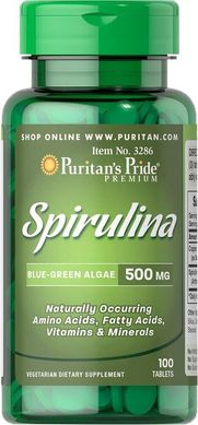Фотография - Спирулина Spirulina Puritan's Pride 500 мг 200 таблеток