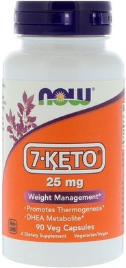 Фотография - 7 кето Дегідроепіандростерон 7-KETO Now Foods 25 мг 90 капсул