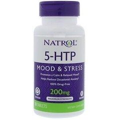 5-HTP 5- гидрокси L-триптофан Mood&Stress Natrol 200 мг 30 таблеток
