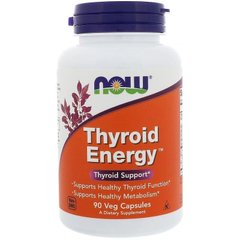 Фотография - Здоровье щитовидной железы Thyroid Energy Now Foods 180 капсул