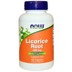 Корінь солодки Licorice Root Now Foods 450 мг 100 капсул