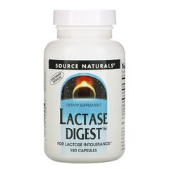 Фотография - Лактаза Lactase Digest Source Naturals 180 капсул