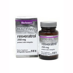 Ресвератрол Resveratrol Beautiful Ally Bluebonnet Nutrition 250 мг 30 капсул