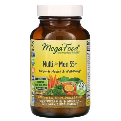 Фотография - Витамины для мужчин 55+ Multi for Men 55 MegaFood 60 таблеток